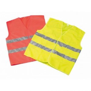 Chaleco dos bandas reflectantes amarillo. T. L