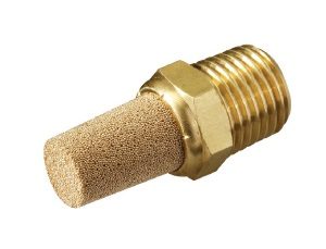 Silenciador latón. Macho cilíndrico rosca 1/2"