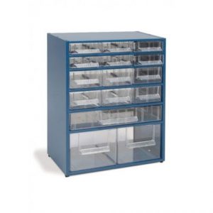 Módulo metálico apilable 15 cajones (312x182x403 mm)