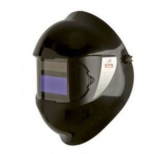 Visera protectora malla metálica y medio casco